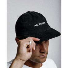 Load image into Gallery viewer, The Accessory Label - Black Staple Cap